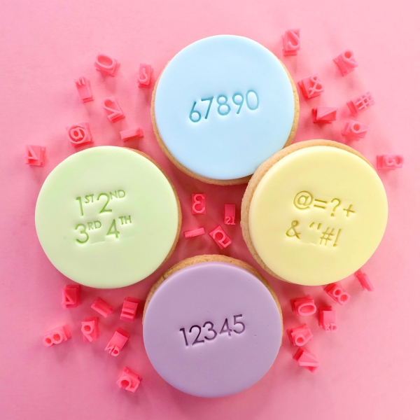 Mini Message Stamp - Modern Numbers and Symbols